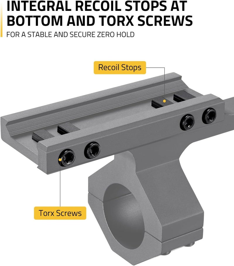 CVLIFE Cantilever Scope Mounts, Offset Dual Ring One-Piece Scope Mount, Lightweight Aluminum - Image 2